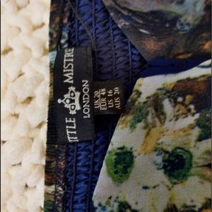 Little Mistress Dark Floral Print Maxi Dress